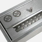1,0 liter deluxe bioethanol burner in stainless steel