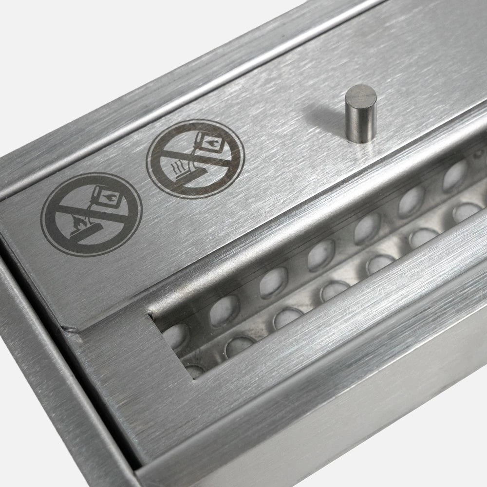 1,0 liter deluxe bioethanol burner in stainless steel