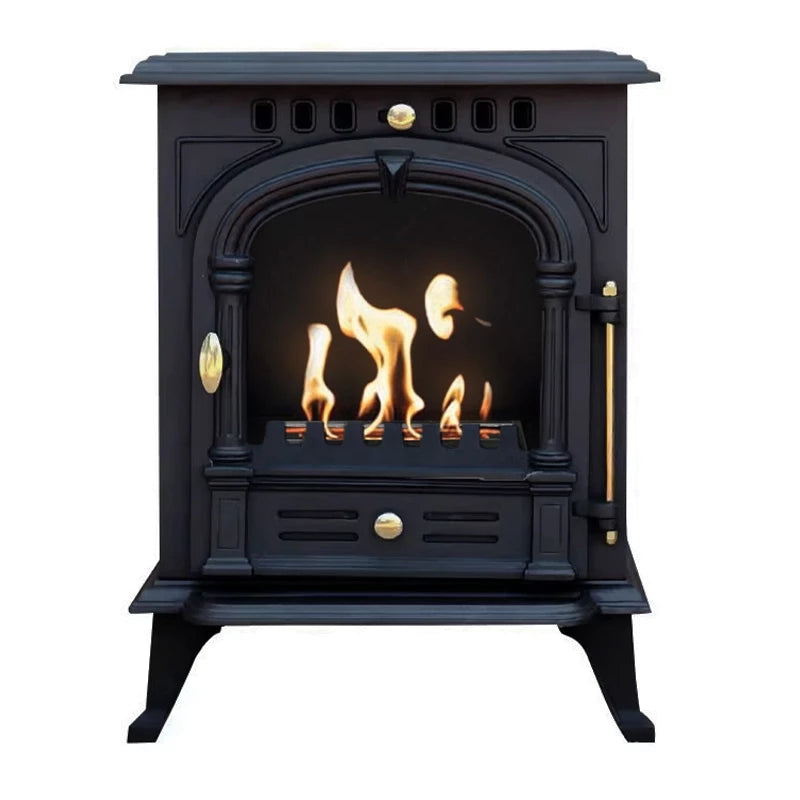 ScandiFlames Bergen - Free-standing bioethanol fireplace in cast iron construction