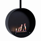 Ottawa Black 50 cm - Round suspended bioethanol fireplace