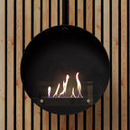 Ottawa Black 50 cm - Round suspended bioethanol fireplace