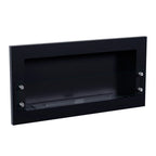Texas biofire - Black wall mounted bioethanol fireplace with safety glass