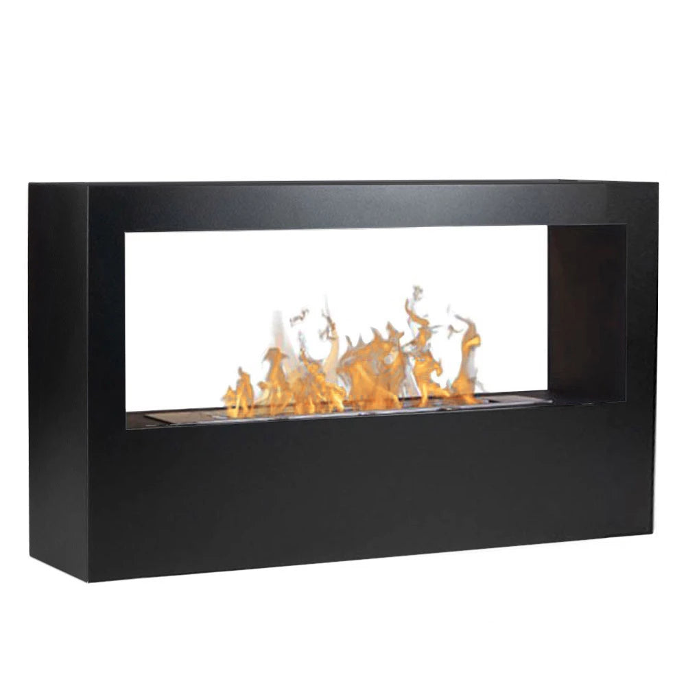 ScandiFlames Lansing XL - Black Bioethanol Fireplace