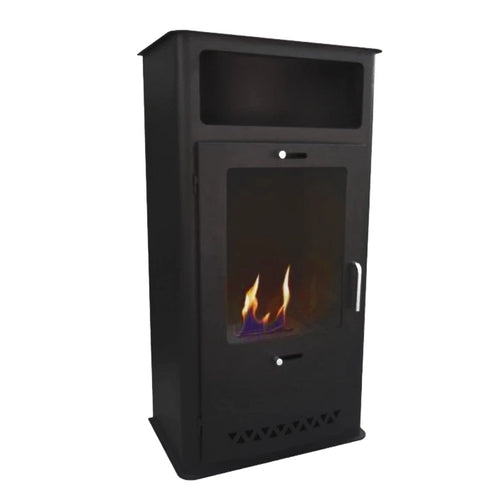 Boston bioethanol fireplace in traditional fireplace design