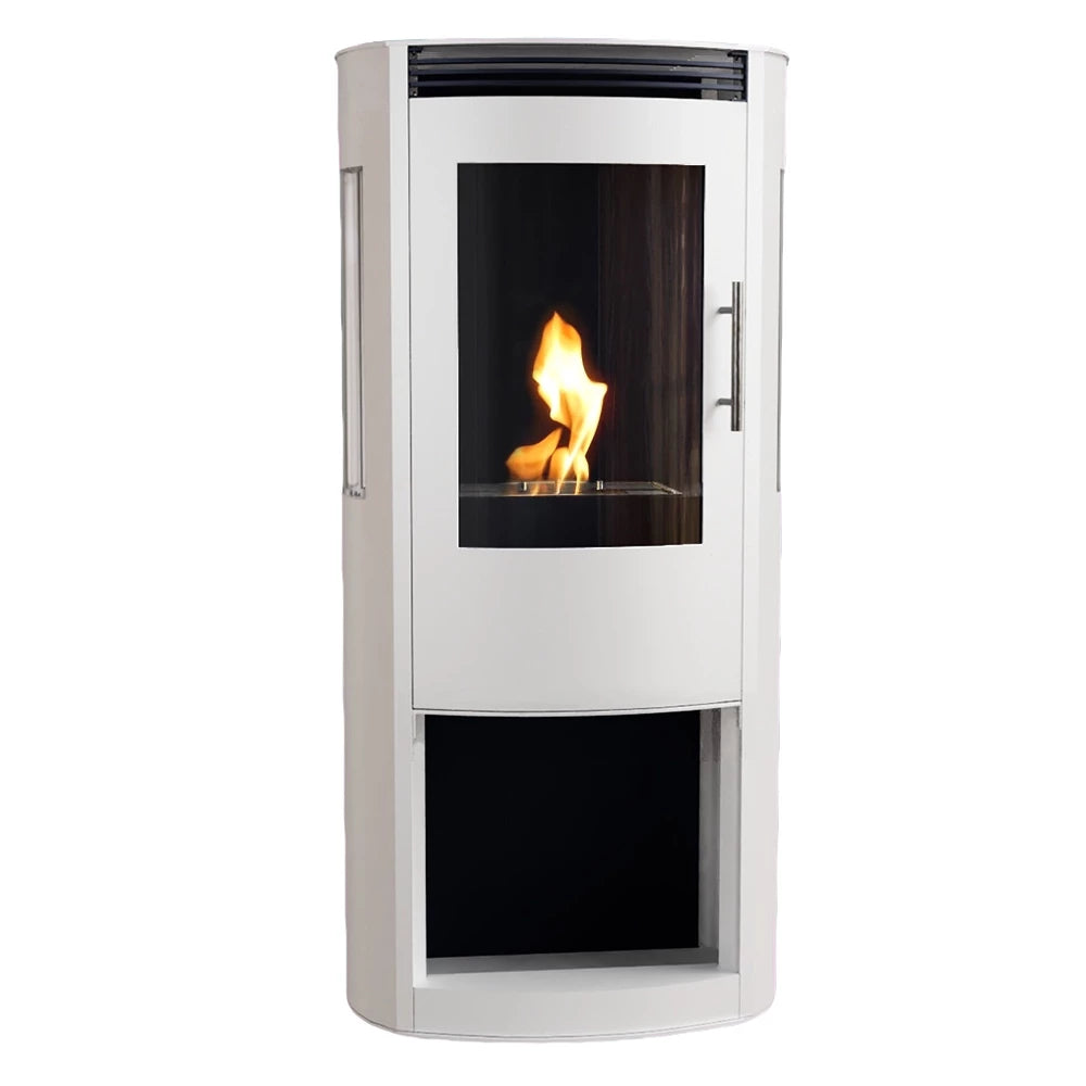 Lincoln - White bioethanol wood-burning stove