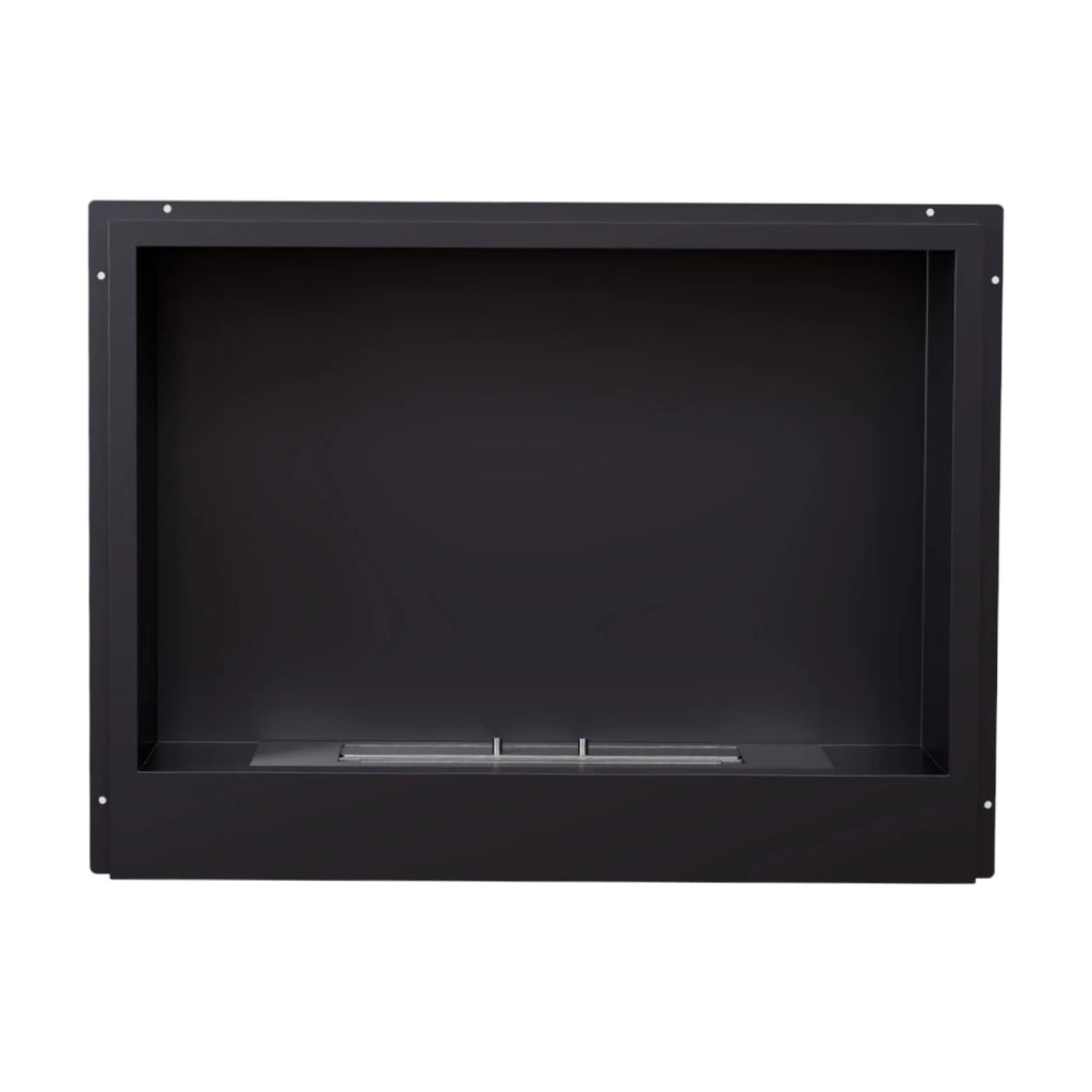 Black Surtur 23 inch bioethanol fireplace insert for freestanding stoves