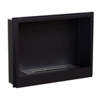 Black Surtur 23 inch bioethanol fireplace insert for freestanding stoves