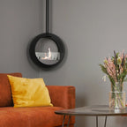 ScandiFlames Edmonton 2-sided suspended bioethanol fireplace