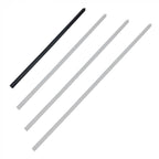 Ceiling rod, 125 cm length, black finish for fireplaces