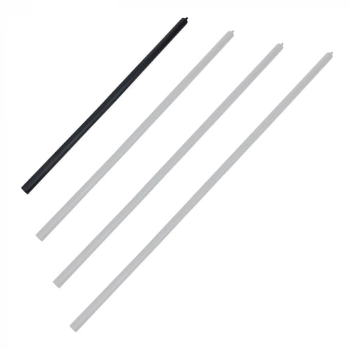 Ceiling rod, 125 cm length, black finish for fireplaces