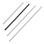 Ceiling rod, 150 cm length, black finish for fireplaces