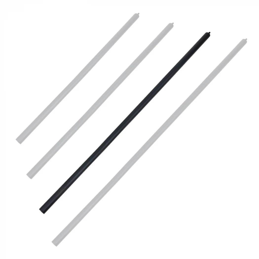 Ceiling rod, 175 cm length, black finish for fireplaces