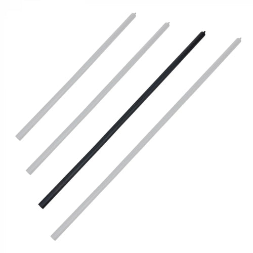 Ceiling rod, 175 cm length, black finish for fireplaces