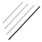 Ceiling rod, 200 cm length, black finish for fireplaces