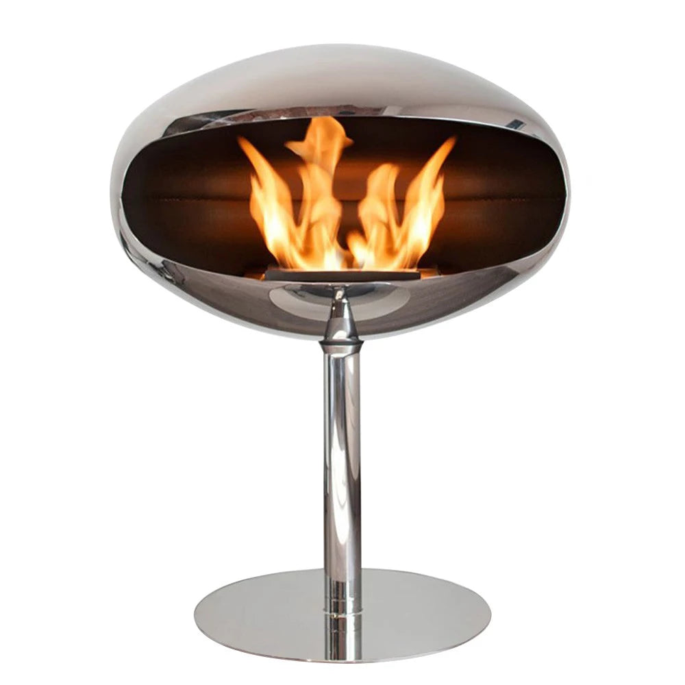 Cocoon Pedestal bio fire in steel