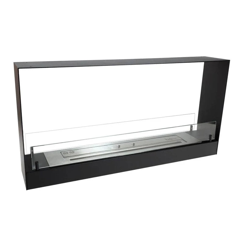 Tunnel bio fireplace to build into a narrow wall