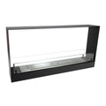 Tunnel bio fireplace to build into a narrow wall