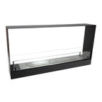 Tunnel bio fireplace to build into a narrow wall