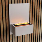 ScandiFlames Electric Brekke White steam fireplace