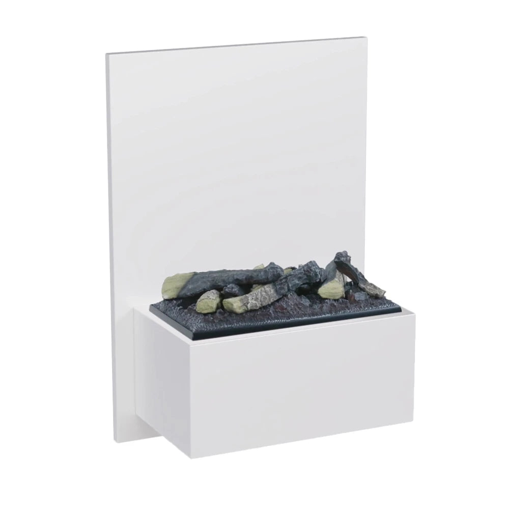 ScandiFlames Electric Brekke White steam fireplace