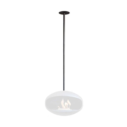 Ceiling bracket and rod for Cocoon Fires bio fireplaces