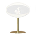 Polished Brass Stand for Cocoon Pedestal Bioethanol Fireplace