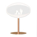 Polished Copper Stand for Cocoon Pedestal Bioethanol Fireplace
