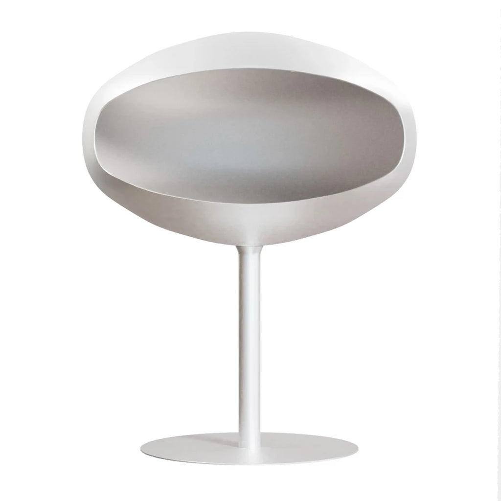 Cocoon Fires Pedestal Free-standing Bioethanol Fireplace in White