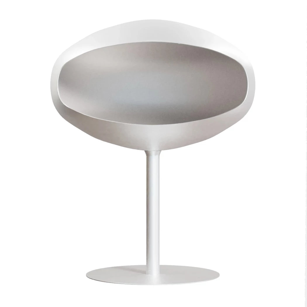 Cocoon Fires Pedestal Free-standing Bioethanol Fireplace in White