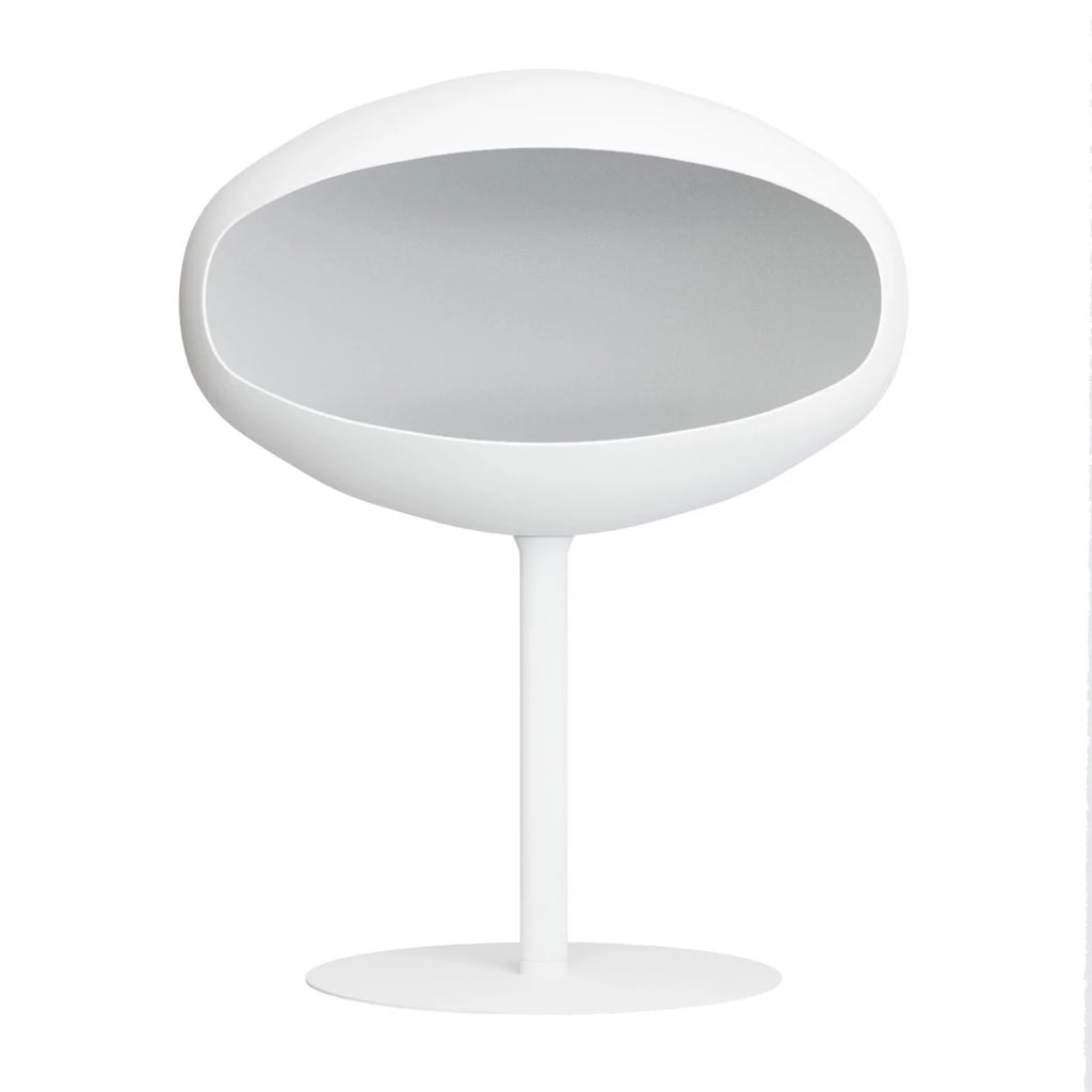Cocoon Fires Pedestal Free-standing Bioethanol Fireplace in White