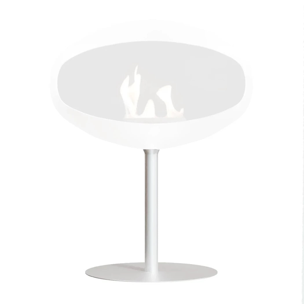 White Stand for Cocoon Pedestal Bioethanol Fireplace