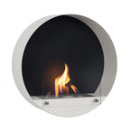 Delaware White - Round wallmounted bioethanol fireplace