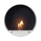 Delaware White - Round wallmounted bioethanol fireplace
