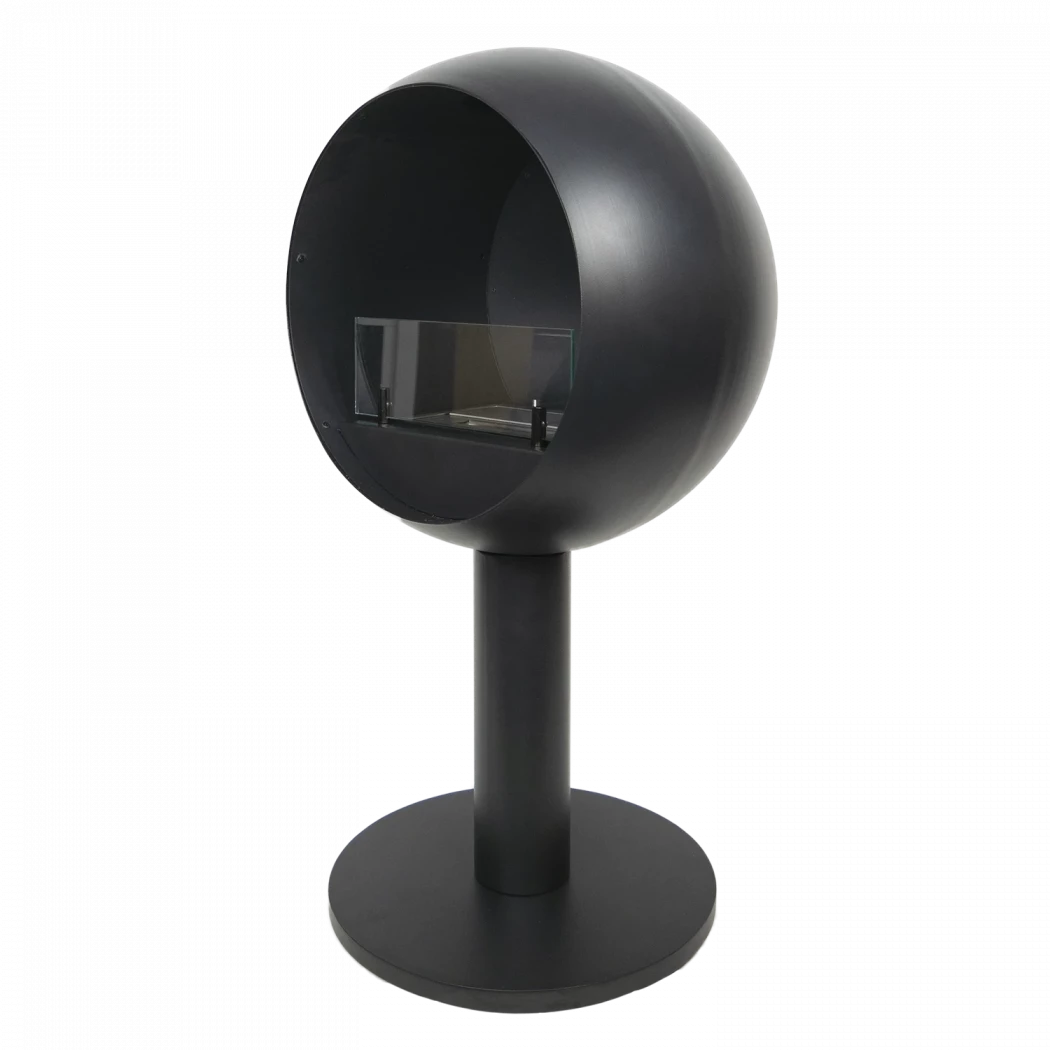Edmonton Bioethanol Fireplace - Freestanding fireplace with sphere-shaped frame