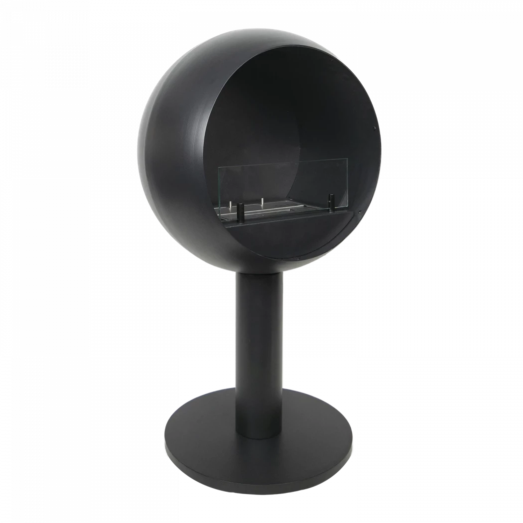 Edmonton Bioethanol Fireplace - Freestanding fireplace with sphere-shaped frame