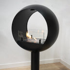 Edmonton 2-sided Freestanding Bioethanol Fireplace