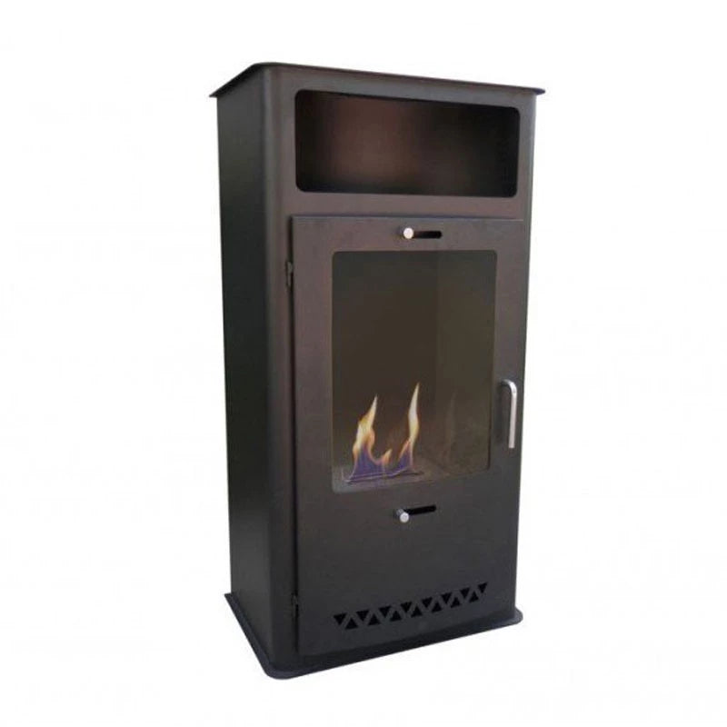 Boston bioethanol fireplace in traditional fireplace design