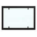 Black steel outer frame with full glass for Foco 800 bio fireplaces.