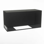 Foco Corner Left 1000 hybrid fireplace for built-in installation