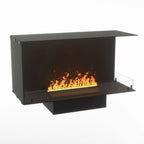 Foco Corner Right 1000 hybrid fireplace for built-in installation