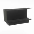Foco Corner Right 1200 hybrid fireplace for built-in installation