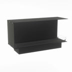 Foco Corner Right 1200 hybrid fireplace for built-in installation