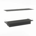 Foco Four 1200 hybrid fireplace for built-in installation