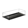 Foco Four 800 built-in bioethanol fireplace with black steel frame, tempered glass panels, and a vibrant flame display