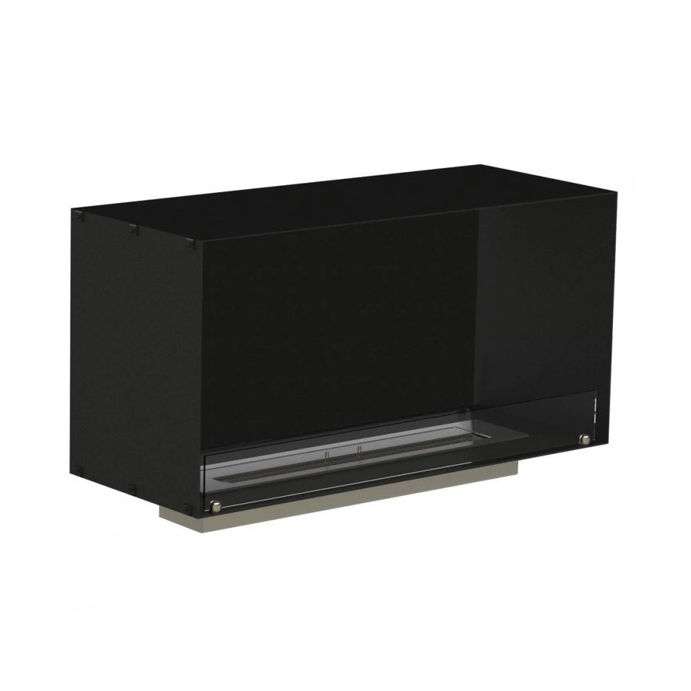 Foco One 1000 - Modern built-in bioethanol fireplace insert with a one-sided open design
