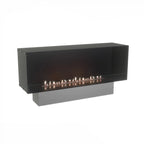 Foco One 1500 built-in bioethanol fireplace to be placed underneath a TV