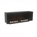 Foco One 1500 built-in bioethanol fireplace to be placed underneath a TV