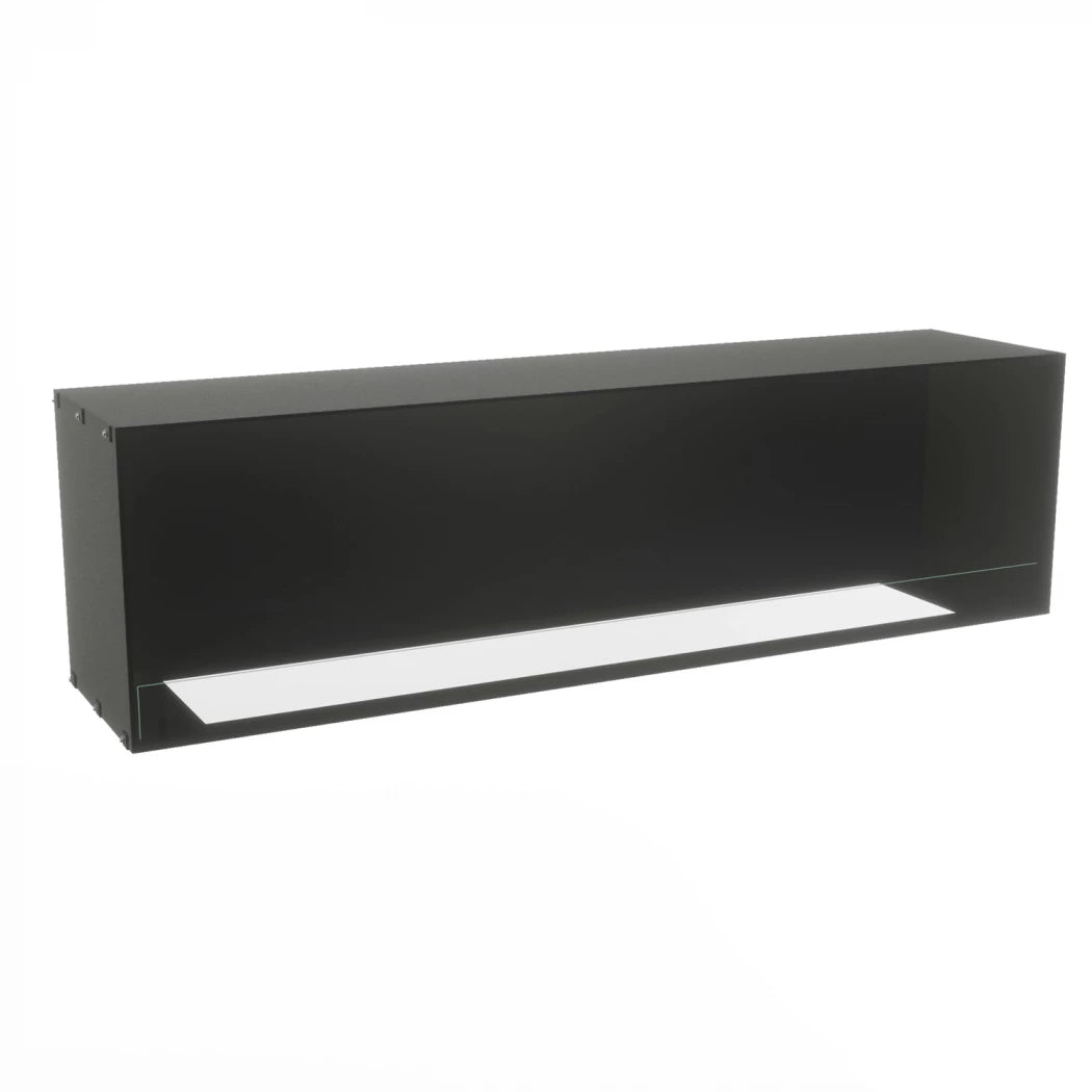 Foco One 1800 - 180 cm wide built-in bioethanol fireplace with tempered glass
