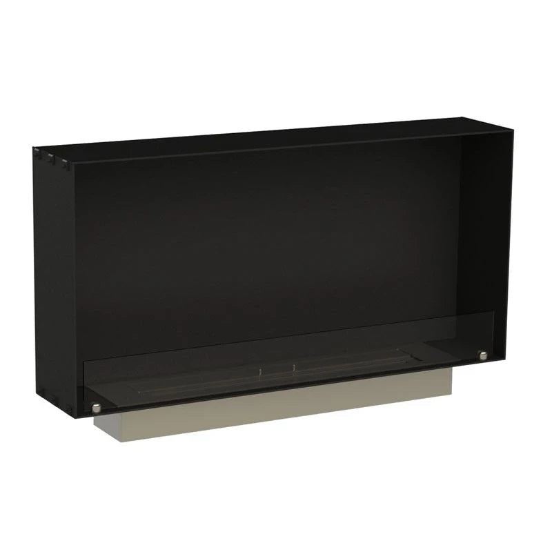 Foco One 1000 Slim - Sleek one-sided built-in bioethanol fireplace with a slim 20 cm depth