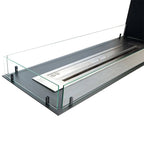 Foco Room Divider 1200 bioethanol fireplace with a three-sided flame view.